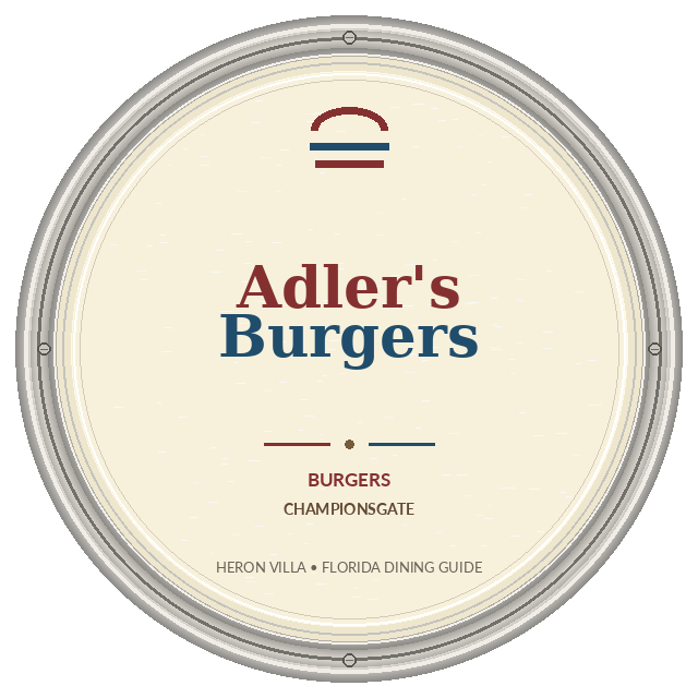 Adler's Burgers — ChampionsGate
