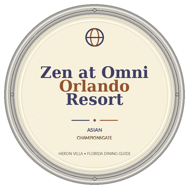 Zen at Omni Orlando Resort — ChampionsGate