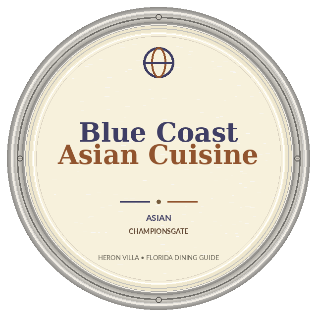 Blue Coast Asian Cuisine — ChampionsGate
