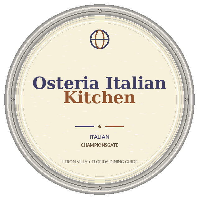 Osteria Italian Kitchen — ChampionsGate